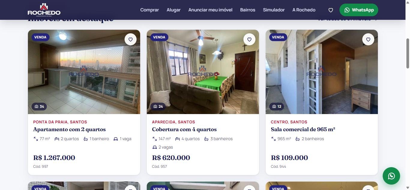 Imóveis em destaque